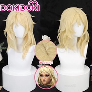 Deadlock Cosplay Wig Game Valorant Women Long Yellow Heat Resistant Synthetic Hair