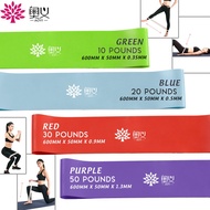 AOYI 10/20/30/50 Pounds Yoga Pull Rope Elastic Band Fitness Mini Band Loop Stretching Muscle Trainin
