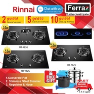 Rinnai RB-982G 2 Burner Gas Stove / Rinnai RB-983G Built In 3 Burner Gas Hob / Rinnai RB-782G 2 Burn