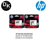 HP 682 BLACK / COLOR INK CARTRIDGES [ 100% ORIGINAL ] HP DESKJET 2336/2777/2776/2779/4100/4177