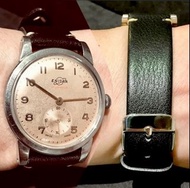 古董英納格錶(50/60代產品) Vintage Swiss Enicar 機械手上鏈男仕腕錶：100% Original Dial (Natural Patina)超級靚原裝古舊錶面，細三針運行，原