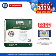 Pureen Inco Adult Super Pants - Size M (10 Pcs)