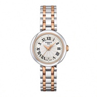 Đồng hồ Thụy Sĩ nữ thanh lịch Quartz La Mã có vạch chia ngày nhỏ 26mm mặt'số màu trắng Vỏ thép không