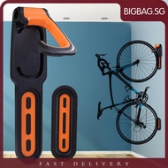 [bigbag.sg] Bike Wall Hanger Vertical Bicycle Mount Cycling Wall Rack (Black Orange)