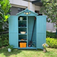 Outdoor Cabinet Waterproof Sunproof Outdoor Yard Storage Cabinet Garden Tool Cabinet Open-air Courty
