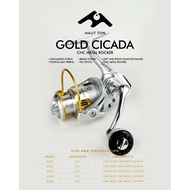 Haut Ton Gold Cicada Spinning Reel by Captain 1000 to/d 5000 One Way
