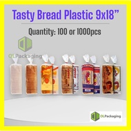 Plastic Tasty Bread Bag 9x18, 8x16 & 7x14 Inches