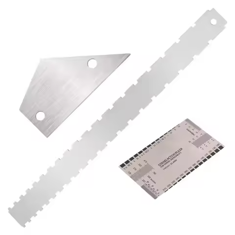 Guitar Neck Notched Straight Edge Luthier Tool Stainless Steel Guitar Fret Leveling Repairing Device