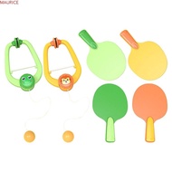 MAURICE Table Tennis Trainer, Hanging Interaction Ping Pong Self Training, Parent-Child Toys Cartoon Coordination Self-Training Table Tennis Training Toy Fitness