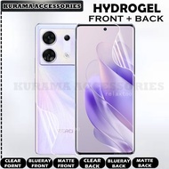 Hydrogel Front + Back Screen Protector Infinix Zero 30 5G / Zero 30 4G / Zero 20 / Zero Go 2023