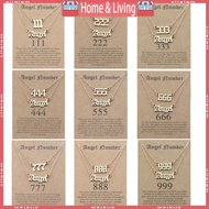 ci 2Pcs Exquisite Angel Number Necklace Unique Chokers Chain Jewelry 111 222 333 444 777 Necklace Nu