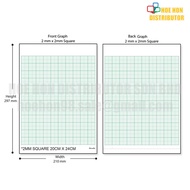 [Value] Science Graph Paper Grid A4 Kertas Graf Sains Isometric Square 2mm 6mm Single Line 60gsm 70g