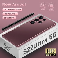 【CAN COD+READY】Original phone S22 Ultra 5G S22Ultra 5G 6.7 Inch HD full screen hp 16G RAM 512GB ROM 