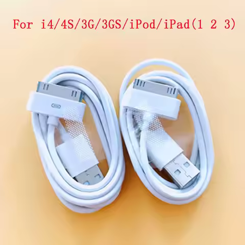 30Pin USB Charger Cable For iPhone 4 4S 3G 3GS iPad 1 2 3 iPod Adapter Accessories Nano Touch Chargi