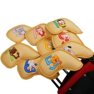 9pcs/ Set Penutup Kepala Kelab Besi Golf Aksesori Sukan Penutup Baji 4-9 Kecerunan ASPX Nombor Bola 