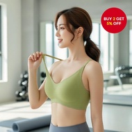 Women's Latex Seamless Push-Up Bra - Adjustable Sports Bra, 7 Colors, 32A-40D Sizes