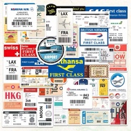 Fast Delivery (041-3) 50 Pieces Of Airline Ticket Stickers