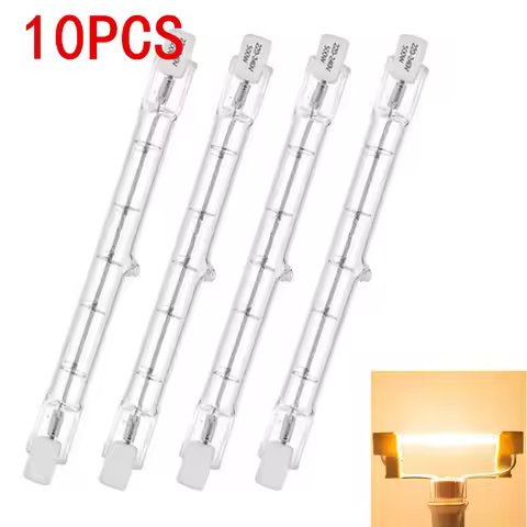 5/10PCS R7S 118mm 100W 200W 300W 400W Halogen Lamp Double Ended Linear Light Bulb Warm Linear Bright