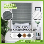 CAHAYA 60/ 90x190cm 100% Blackout Blinds Folding Curtains - Minimalist Curtains - Minimalist Window 