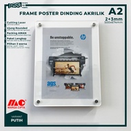 A2 Acrylic Poster Frame | Acrylic Mount display A2 | A2 Wall Acrylic Poster Frame