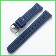 Rubber Watchband Suitable Suitable For Seiko Submariner SKX007 SKX009 Watch Bracelet Replacement Fla
