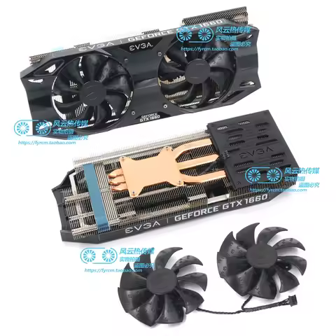 GPU Heatsink EVGA RTX2060SC GTX1660/1660Ti XC Ultra Radiator Fan PLA09215S12H