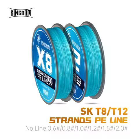 Kingdom Fishing Line 150m Braided Line 8 12 Strands Multifilament Strong Smooth Polyethylene Fibers