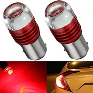 FS Pack Of 2 Pieces 1157 LED 12V Brake Light Red Twisted Socket Flashing Type 5 Times 6W