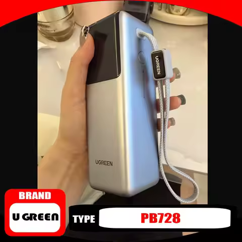 UGREEN PB728 Power Bank 25000mAh 200W Fast Charging Durable Large Capacity with Built-in Retractable