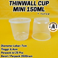 Thinwall Cup 150ml / Tutup body sambung - Libra 150ml