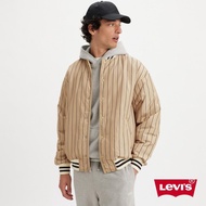 Levis Gold Tab金標系列 男款 寬鬆版棒球外套 / 雙面穿 / 米色 人氣新品