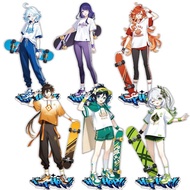 Genshin Impact Youthful Happy Series Stand 7 Gods Furina Raiden StandeesShogun Anime Game Merch