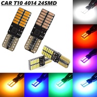 24 SMD LED Car T10 Led Light Bulb 4014 Chip License Plate Lights Signal Reverse Lampu Motor Kereta