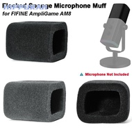 HIPPURAH 1pcs Microphone Muff, Noise Reduction Windproof Mic Windscreen Cover, Flocked Sponge Foam R