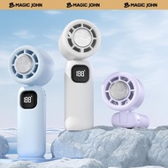 NEW - MAGIC JOHN 3 in 1 Mini Handheld Cooling Fan, 100 Speed Wind Power & Ice Cooling Function, Smal