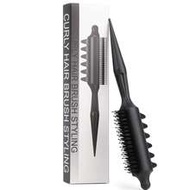 Wave Styling Comb - Wavy Teeth Comb With Pointed Tail, Frizz-Free, Easy To Comb, Lifts Roots, Suitab