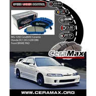 Ceramax Ceramic MG1292 Honda Integra DC2 DC1 DB6 DB7 DB8 DB1 DB2 EL1 EL2 EL3 Front brake pad