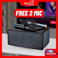 FAMILY KTV N-S10 Original Karaoke Speaker Home Karaoke Bluetooth Speaker Wireless Mic Speaker Family