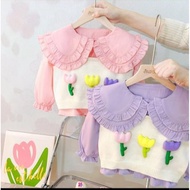{New Arrival} Imported Korean Style Tulip Pastel Jeans Set 1 - 4 Years Kids Outfit Kids Girl Clothin
