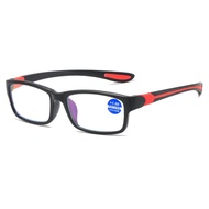 azka store COD 127 Kacamata baca bergaya sporty frame plastik sangat enteng dan nyaman . kacamata plus standar op +050 sd +400 . kacamata baca pria dan wanita hitam merah cod produk import.