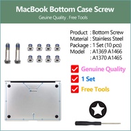 1 Set 10 pcs Stainless Steel Bottom Case Screw for MacBook Air 11 A1370 A1465 Air 13 A1369 A1466
