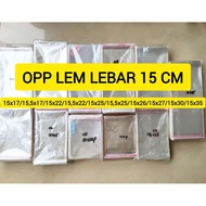 OPP Plastic Glue Plastic Glass Plastic 15 cm Wide, Contents = 100 Sheets