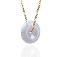 【願‧平安】紫羅蘭翡翠平安扣項鍊 | 天然緬甸玉翡翠A貨 | 送禮