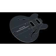 ES 335 Style Hollow Guitar Body, Neck, Headstock, Fretboard, Neck Pocket, and Pickguard Acrylic Temp