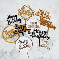 10 HPBD mica toppers with many designs for cake and cake Topper