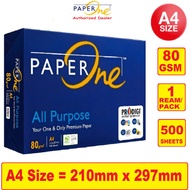 *ORIGINAL* PaperOne A4 80gsm All Purpose 500 Sheets/ Ream