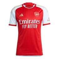 adidas Men's Soccer Arsenal 23/24 Home Jersey - Lightning Bolts and Gold Details, AEROREADY Technolo