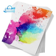 60 Sheets Watercolor Paper Acid-Free Bulk White Paper Cold Press 50% Cotton 140Lb /300Gsm (7.68 X 5.