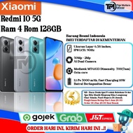 TOPERLE12 XIAOMI REDMI 10 5G RAM 4GB | 6GB ROM 128GB SEGEL ORIGINAL &amp;