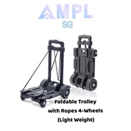 Shopping Trolley Foldable | Grocery Trolley | Mini Foldable Trolley with straps | Compact portable | Shopping Trolley